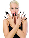 Sculpted Horror Finger Nails Black