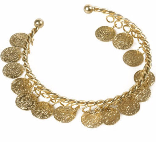 Gold Coins Bracelet Gold