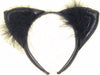 Faux Leather Cat Ears Black