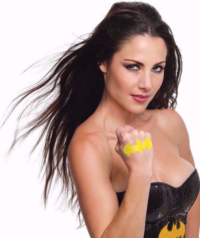 Batgirl Glitter Tattoo