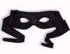 Masked Man Mask with Ties Black