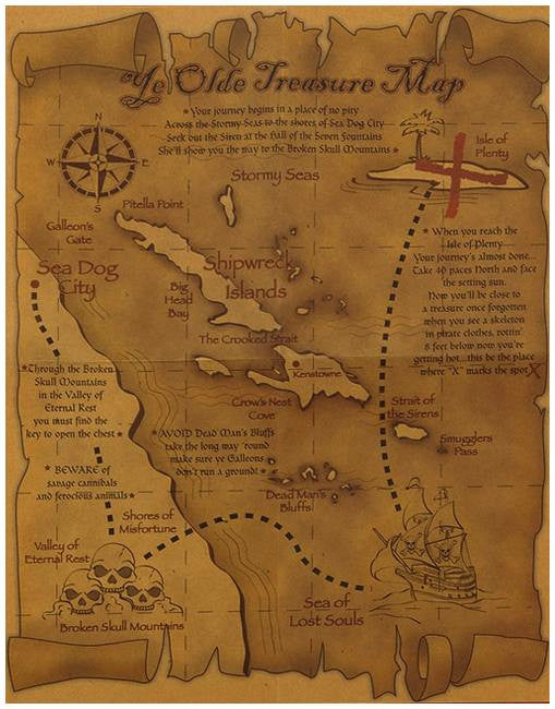 Pirate Treasure Map