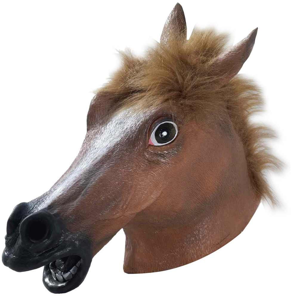 Latex Brown Horse Mask