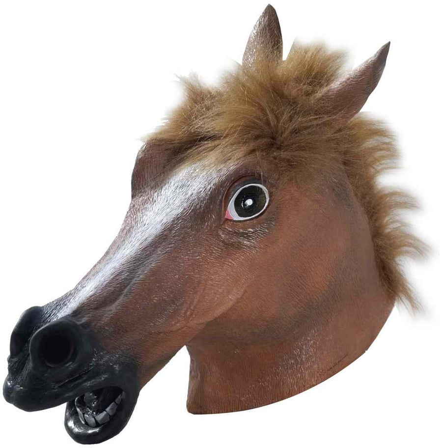 Latex Brown Horse Mask
