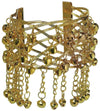 Gold Mystic Fortune Teller Bracelet with Bells