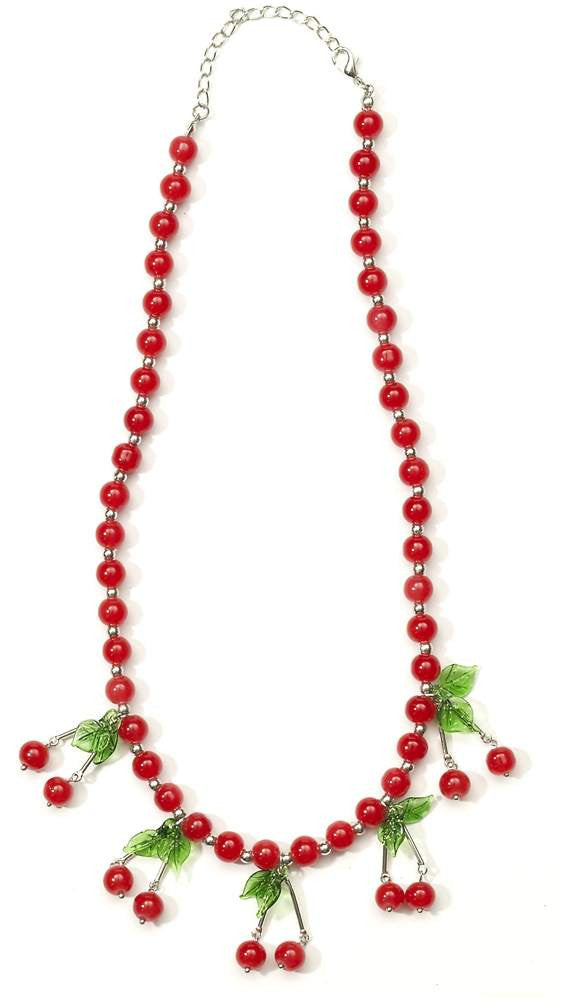 Retro Rock Cherry Necklace