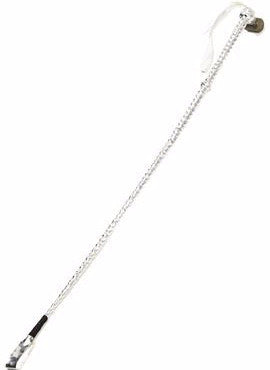 Riding Crop Metallic Silver