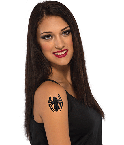 Spider Girl Glitter Tattoo
