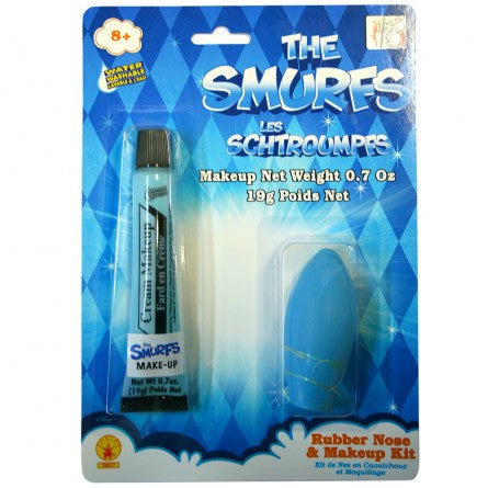 Smurf Makeup and Nose