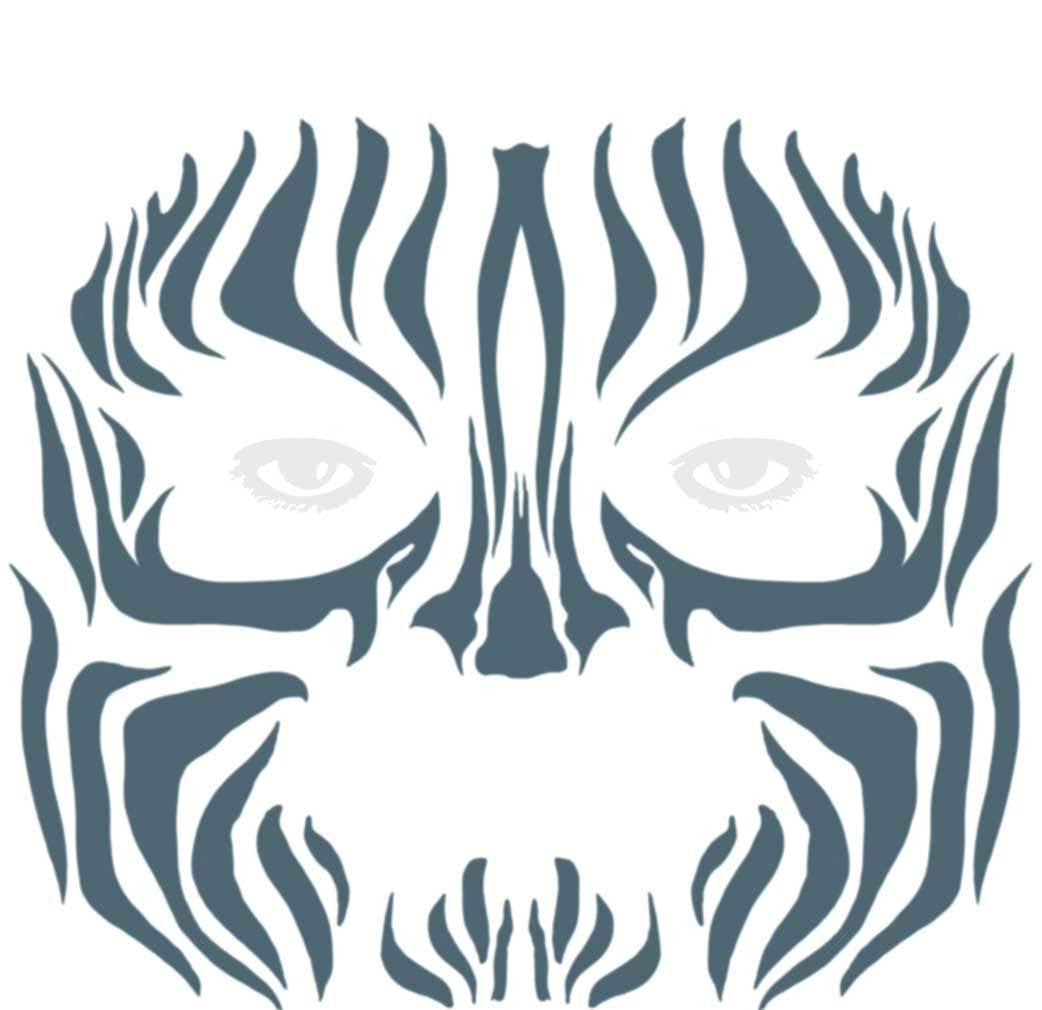 Tribal Zebra Face